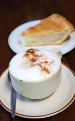 coffee and coconut pie