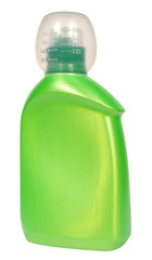 Plastic bottle isolated on a white background. Cleaner.