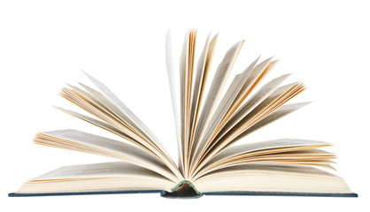 open book isolated on white background