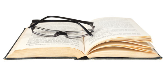 open book isolated on white background