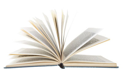 open book isolated on white background