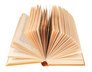open book isolated on white background