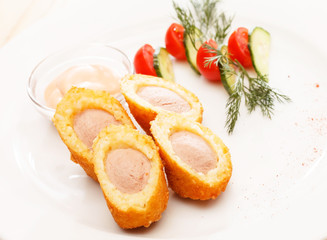 sausage in the dough