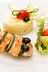 chicken with mashed potatoes for kids menu