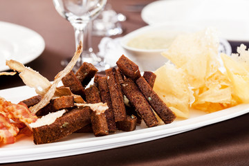 appetizer in the restaurant