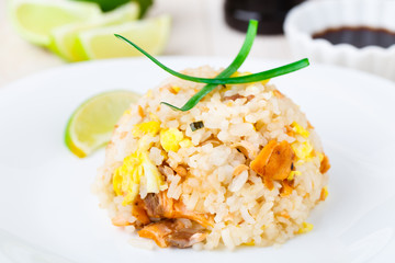 Salmon fried rice