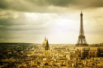 View on Eiffel Tower in Paris
