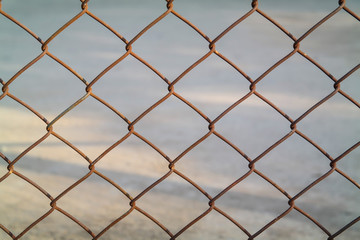 Fototapeta premium Mesh fence