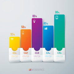Infographics vector design template.
