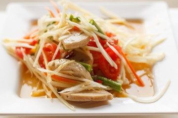 salad with fresh fruits