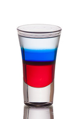 Russian flag shot