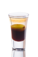 Olive drink shot