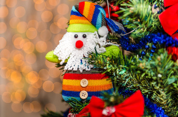 Colorful Christmas decorations