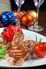 meat with vegetable