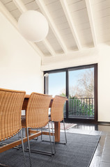 interior, comfortable loft, modern furniture