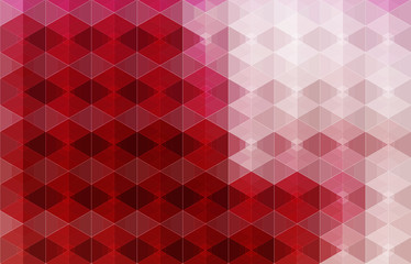 Obraz premium red hexagons vector geometric background with gradients lines