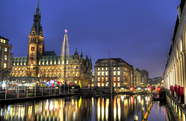 Fototapeta premium Weihnachtsmarkt - Hamburg.