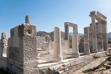 Temple of Demeter, Naxos island (Greece) - obrazy, fototapety, plakaty