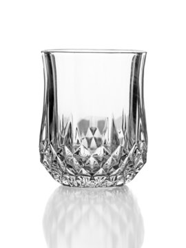 empty elegant glass isolated on white