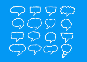 hand drawn bubble speech