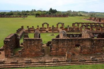 Fototapeta premium Jesuit mission Ruins in Trinidad, Paraguay