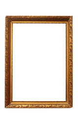 ancient carved wood frame