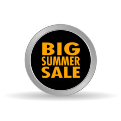 big summer sale icon vector