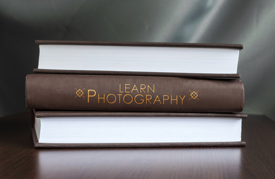 Learn photography. Book concept.