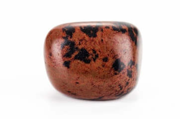 Tumbled obsidian mahogany stone