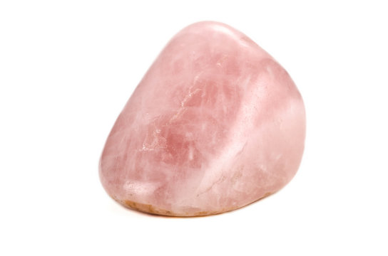 Rose quartz polished stone