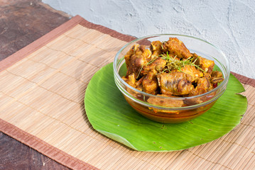 Pork Rib and rice with spicy curry