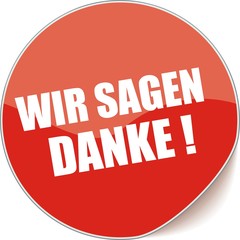 étiquette wir sagen danke