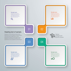 Infographics Vector Background 4-Step Process