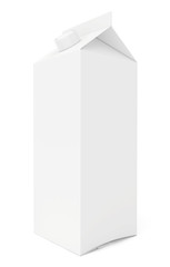 one white cardboard package