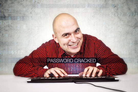 Computer hacker cracked security password