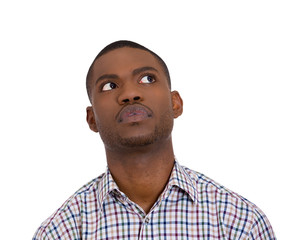 Obraz premium Sad worried young man 