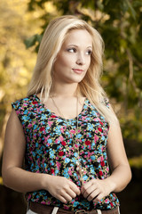 Naklejka premium Beautiful girl