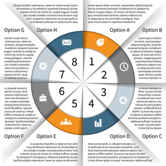 Modern vector info graphic for business project