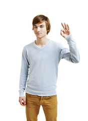 Confident young man