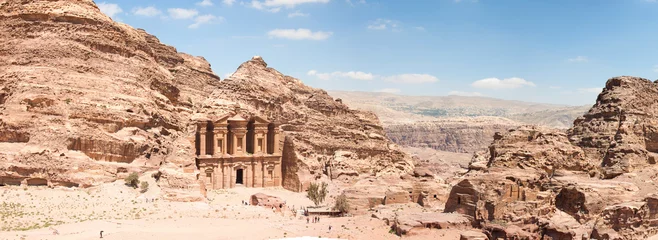 Deurstickers Midden-Oosten Het klooster, Petra, Jordanië