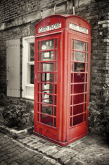 Traditional Red English Telephone Box