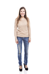 Obraz premium Beautiful girl smiling