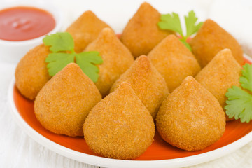 Coxinha de Galinha - Brazilian deep fried chicken snack