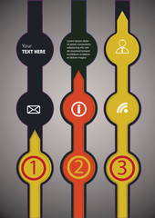 Vector brochure cover template