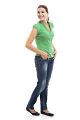 Fototapeta premium Beautiful woman smiling