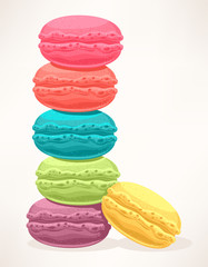 cute colored macarons