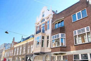 Obraz premium Traditional Dutch town house, The Netherlands.