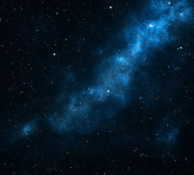 Blue space background