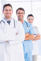 Fototapeta premium Portrait of confident happy group of doctors
