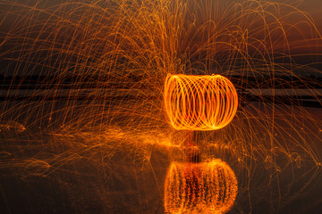 Fire Show Flaming Trails